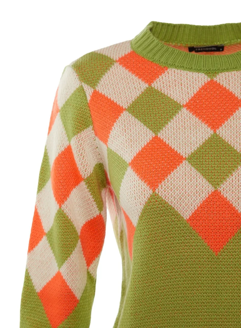 trendyol Oversized Printed Sweater