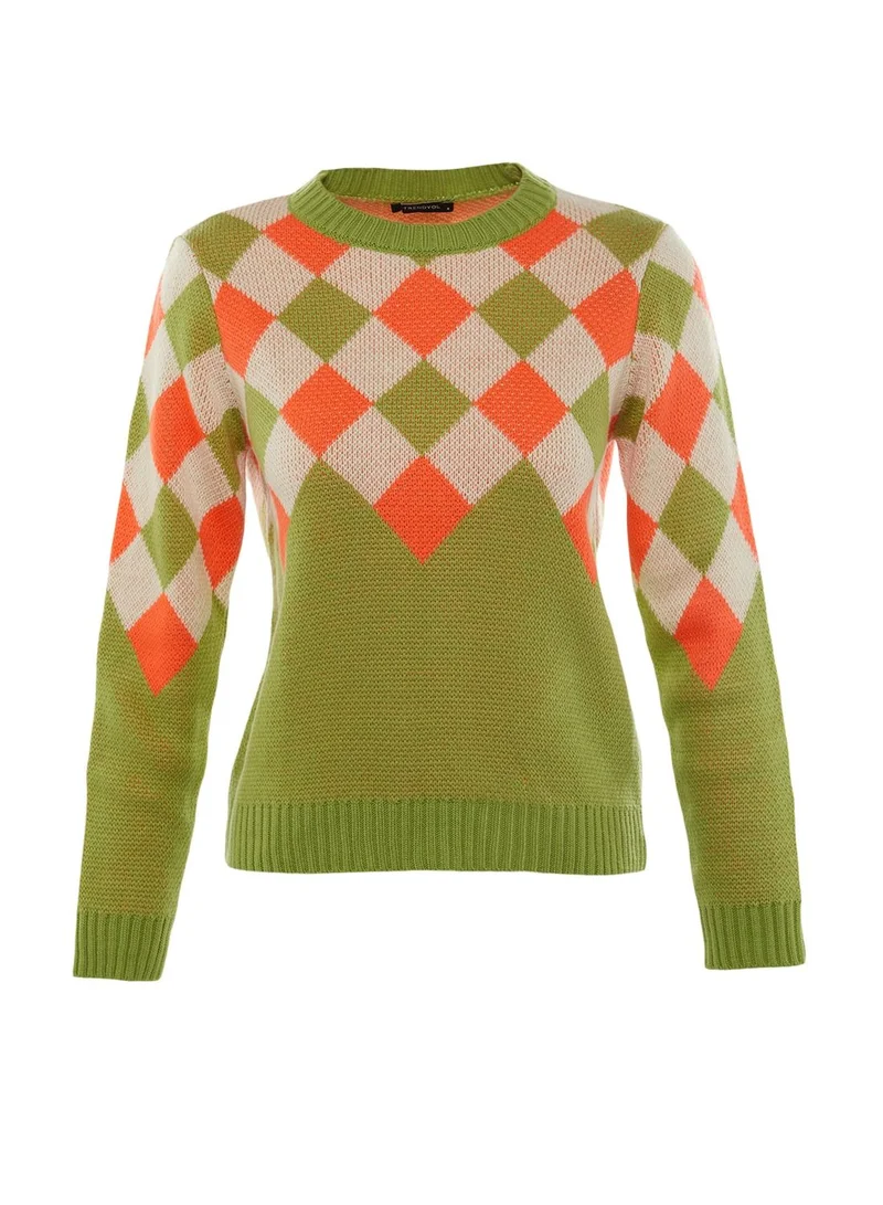 trendyol Oversized Printed Sweater