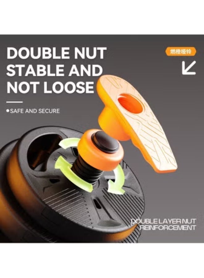 الحلم مجموعة أثقال قابلة للتعديل 10 كجم قابلة للتحويل إلى قضيب حديد زوج من الأثقال خفيفة الوزن للصالة الرياضية المنزلية، معدات للنساء والرجال - Image 2