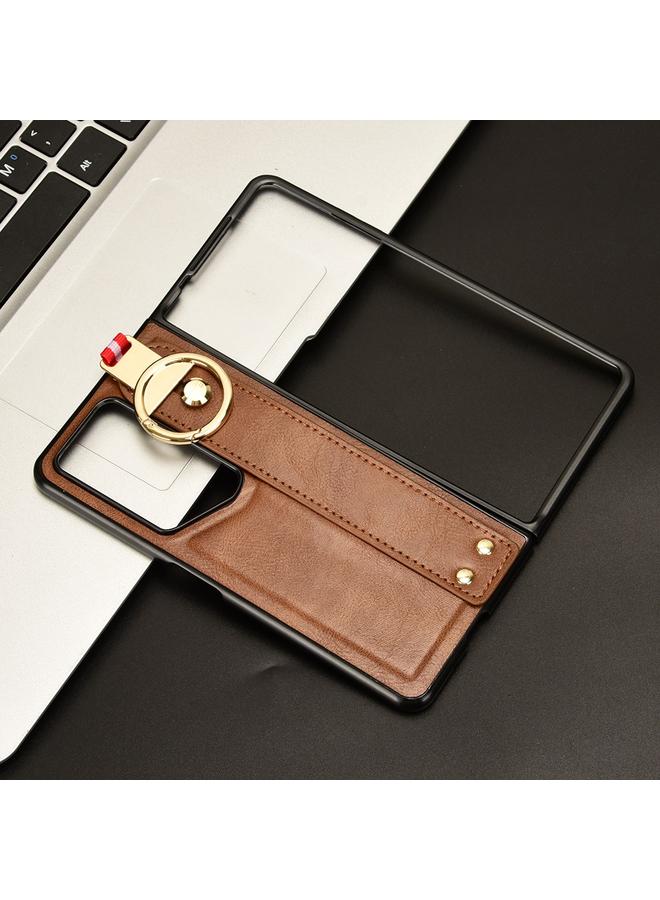 S-TOP Case For Honor Magic V2 RSR Porsche Design Wristband Leather Back Phone Case - Image 2