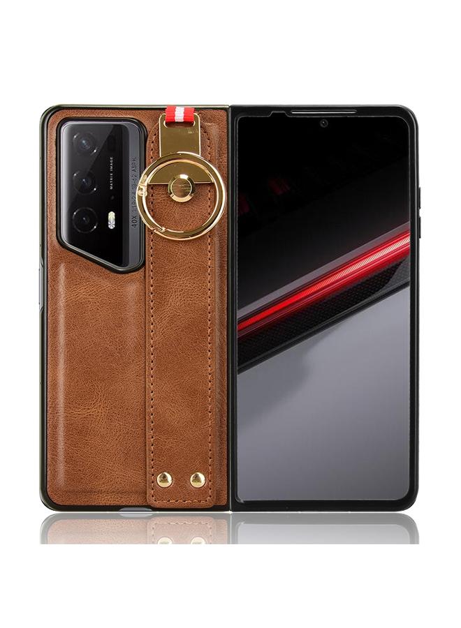 S-TOP Case For Honor Magic V2 RSR Porsche Design Wristband Leather Back Phone Case - Image 4
