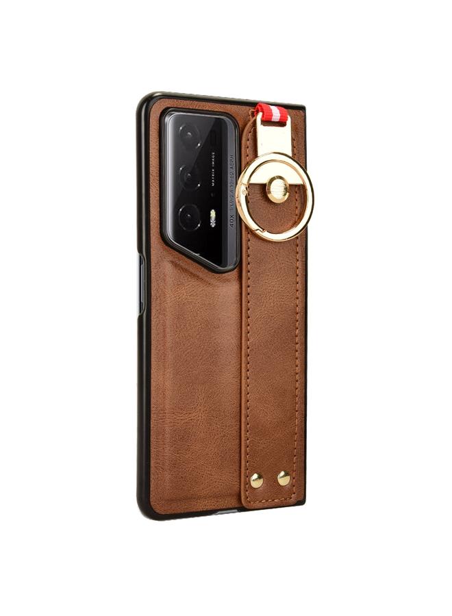 S-TOP Case For Honor Magic V2 RSR Porsche Design Wristband Leather Back Phone Case - Image 5