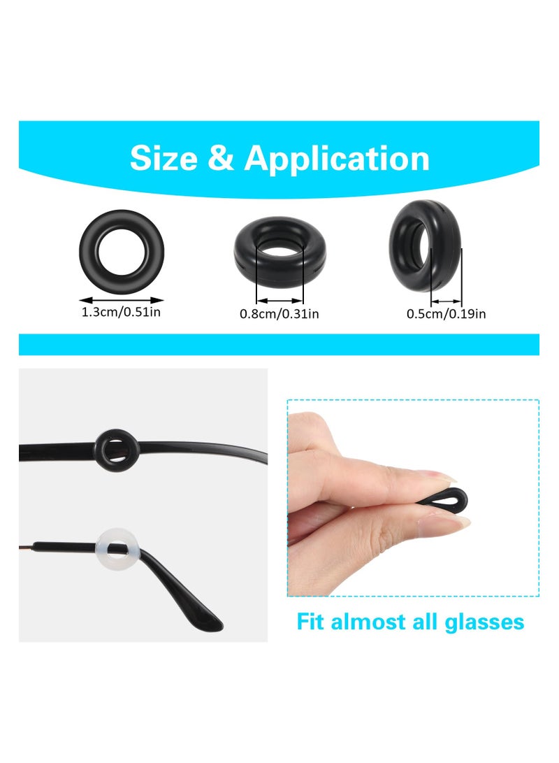 Generic 24PCS Glasses Ear Grip Eyeglasses Temple Tip Sleeve Retainer Silicone Anti-Slip Soft Comfortable Glasses Retainers  - Image 2