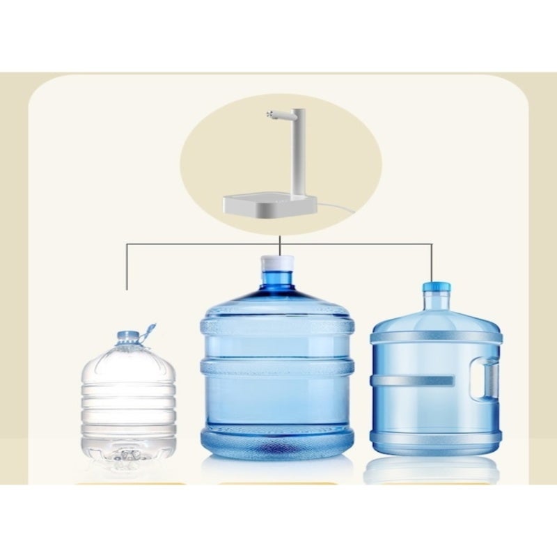 Smart Desktop Water Dispenser: 120x135x227mm Deep Blue Space-Saving Design - Electric Water Pumping Function Automatic Water Filling for Home Kitchen Tea Bar Use - Image 2