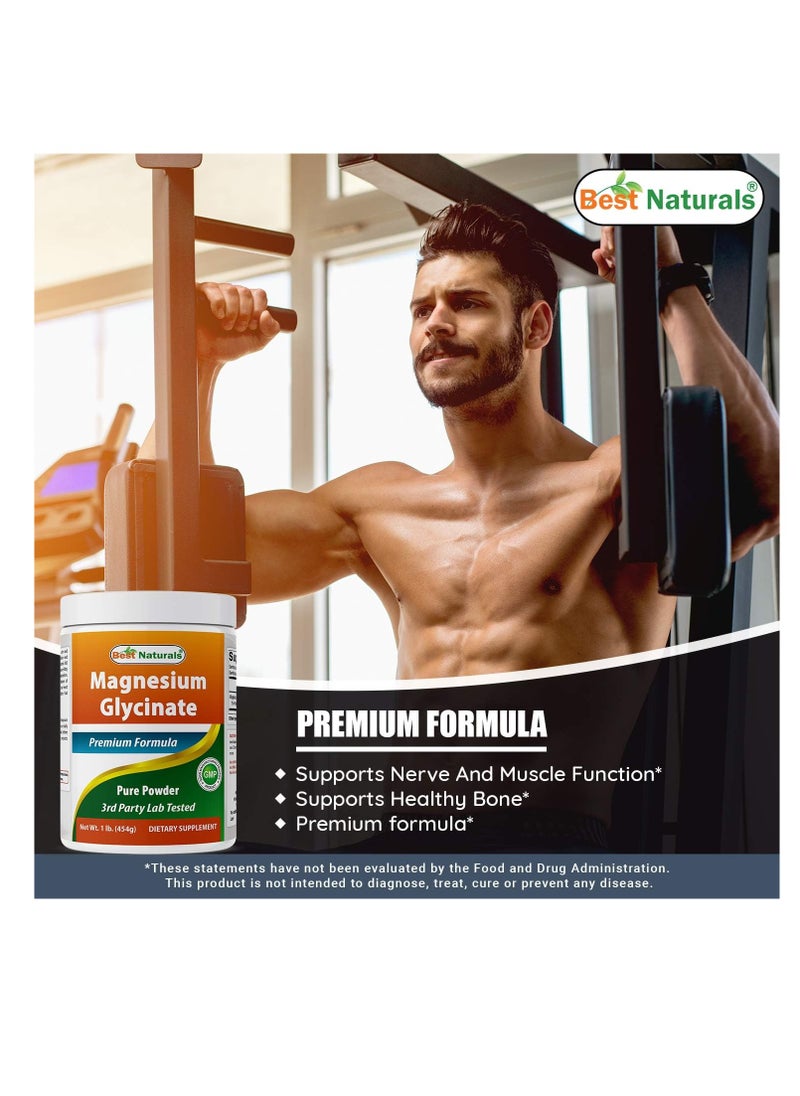 Best Naturals Magnesium Glycinate Powder - 1 Pound (1 LB)  - Image 5