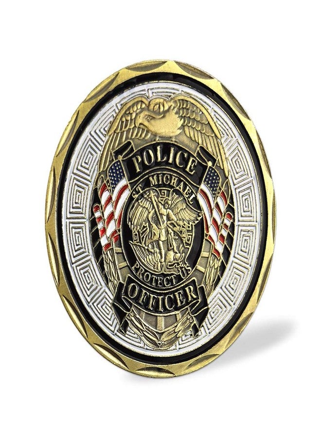 Woerda Police Officer St Michael Challenge Coin Law Enforcement Challenge Coin (Single Coin) - Image 3