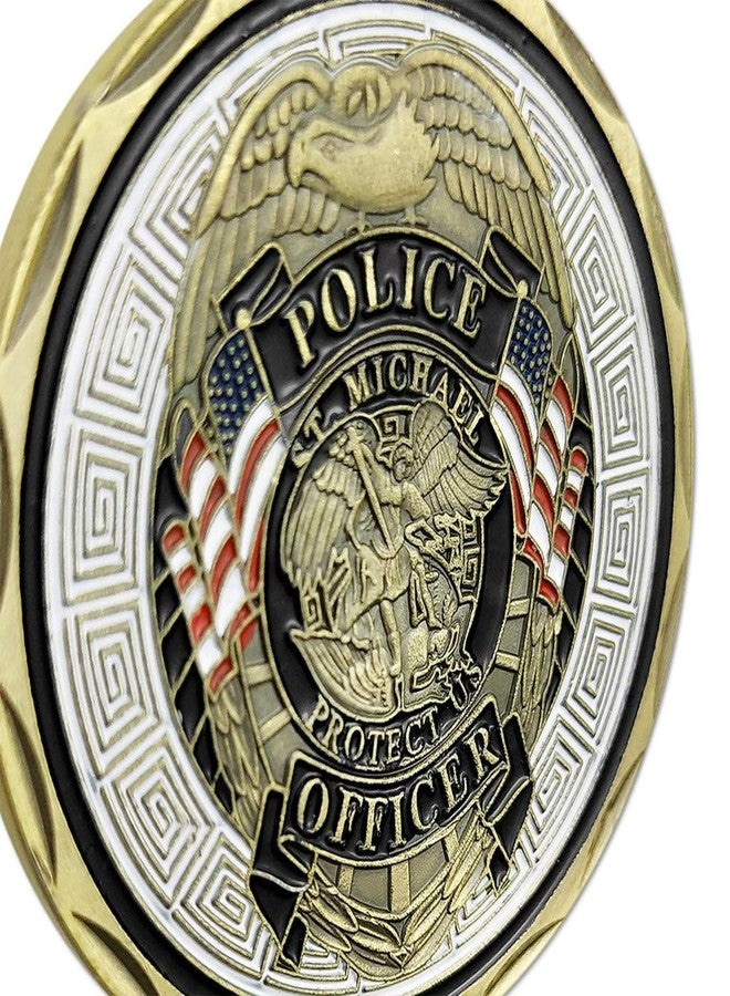 Woerda Police Officer St Michael Challenge Coin Law Enforcement Challenge Coin (Single Coin) - Image 5