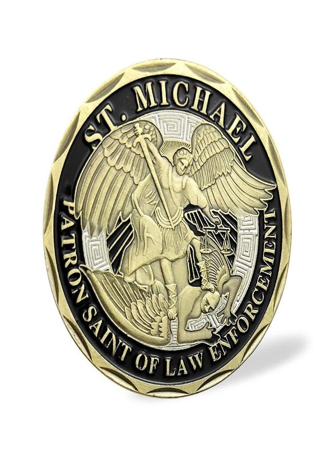 Woerda Police Officer St Michael Challenge Coin Law Enforcement Challenge Coin (Single Coin) - Image 4
