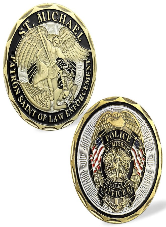 Woerda Police Officer St Michael Challenge Coin Law Enforcement Challenge Coin (Single Coin) - Image 1
