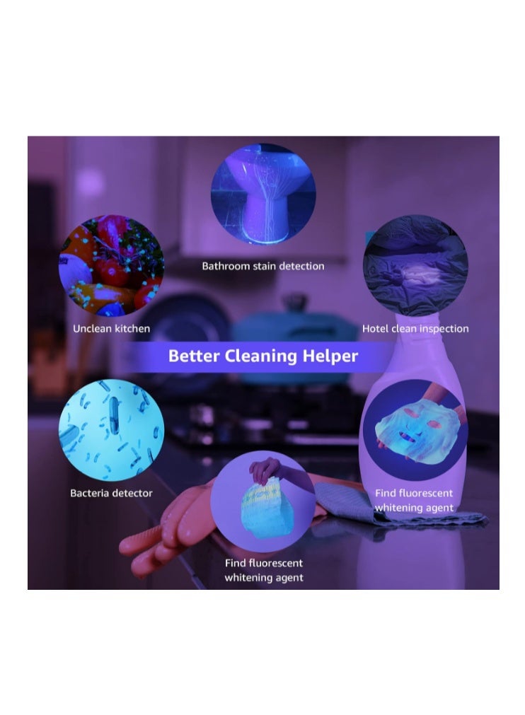 Lepro UV Light, 21 LED 395nm UV Torch, Black Light Detector for Pets Urine, Stain, Bed Bugs, Scorpions, Ringworms, Fake Banknote and More, 3 AAA Batteries Included - Image 5