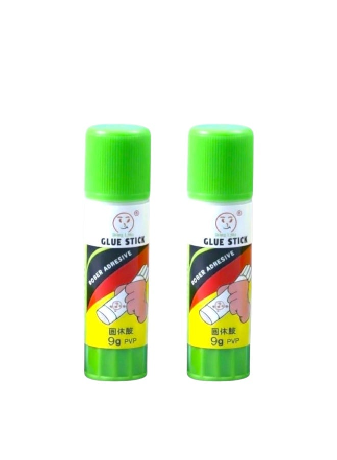 PVP Glue Stick, 2 Pcs., Non-Toxic, Washable, for Paper, Cardboard, Photos - Image 1