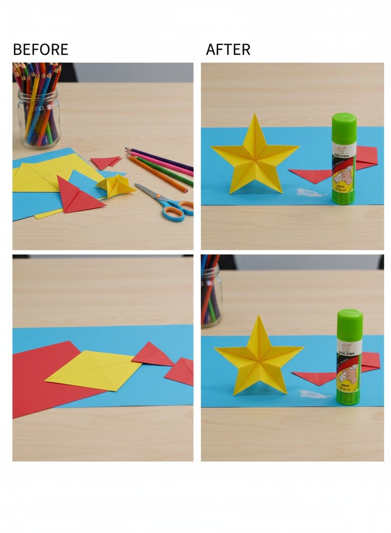 PVP Glue Stick, 2 Pcs., Non-Toxic, Washable, for Paper, Cardboard, Photos - Image 2