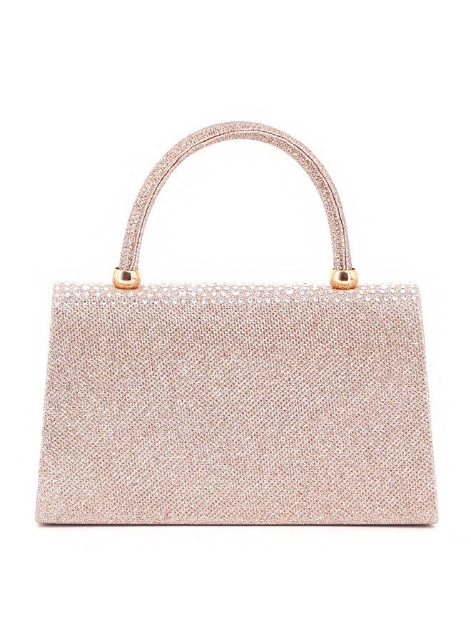 Naimo Crystal Envelope Evening Clutch Top Handle Handbag Wedding Party Purse Crossbody Shoulder Tote Bag - Image 4