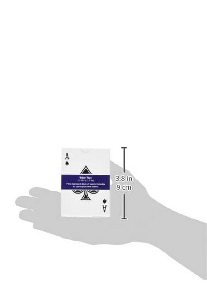 Brybelly Single Blue Deck, Standard Playing Cards (Wide Size, Regular Index) - Image 3