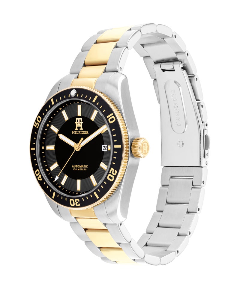 TOMMY HILFIGER Round Automatic Men'S Two Tone Stainless Steel Case  Watch - Image 1