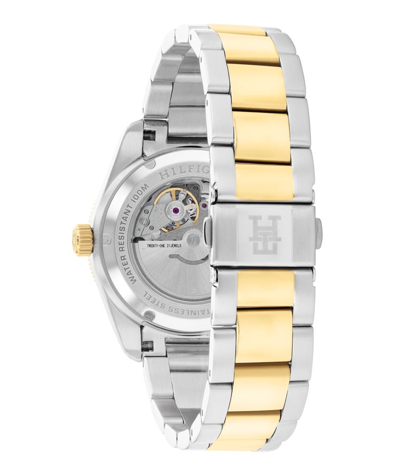 TOMMY HILFIGER Round Automatic Men'S Two Tone Stainless Steel Case  Watch - Image 2
