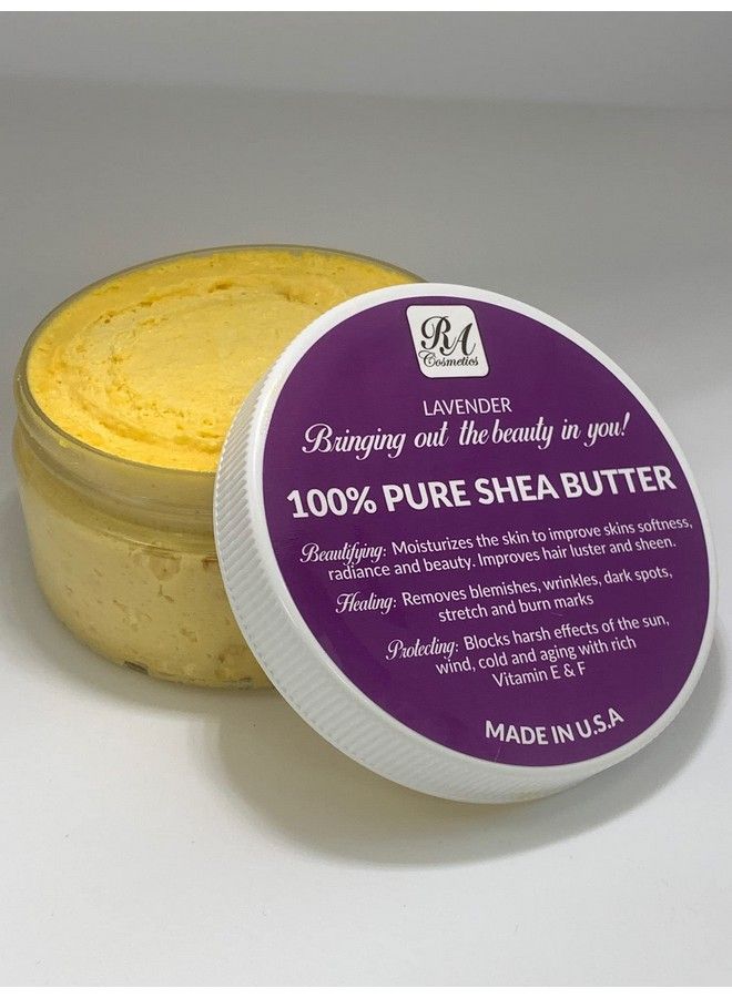 RA COSMETICS 100% African Shea Butter Whipped Lavender 6 Oz - Image 3