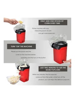 Rabos Plastic Popcorn Maker  Red/Clear  - Image 4