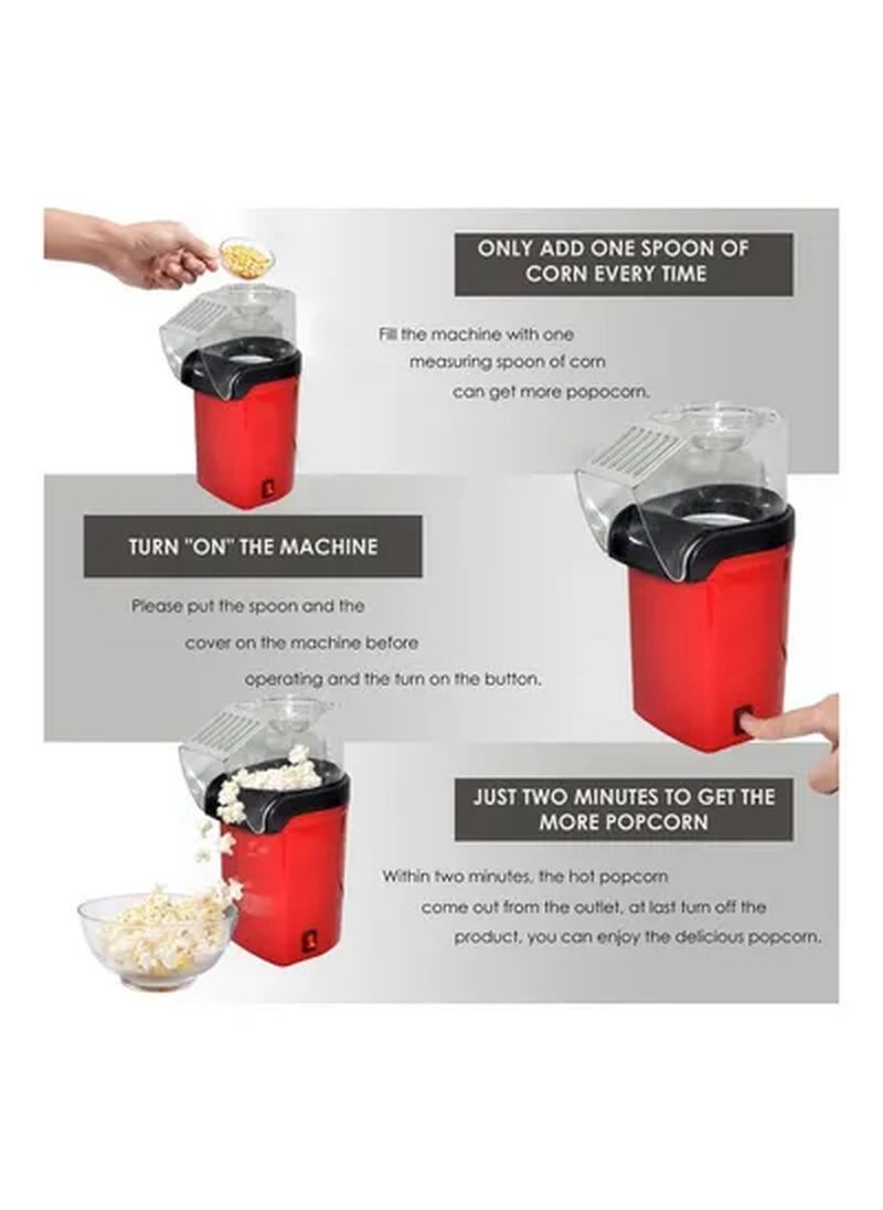 Rabos Plastic Popcorn Maker  Red/Clear  - Image 4