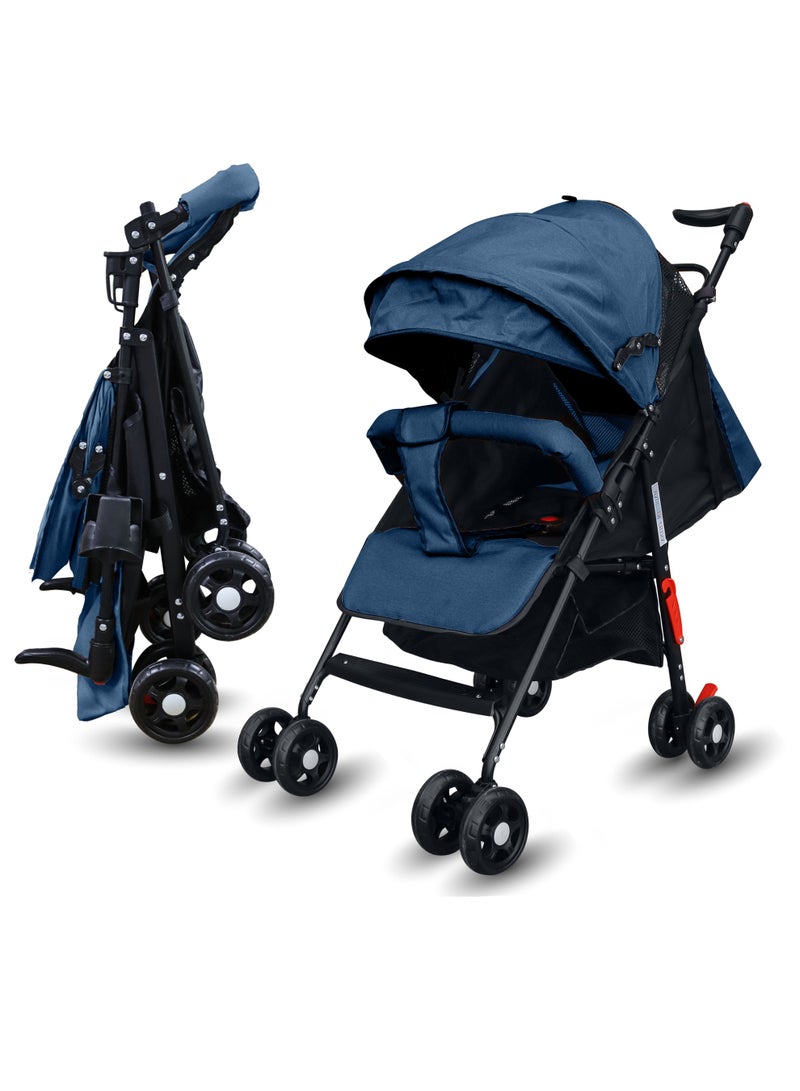 Lightweight Compact Baby Travel Stroller, One-Hand Foldable with Adjustable Handle & Backrest, Easy Car Trunk Storage, Pocket Stroller for Toddler, Ideal for Shopping & Walking