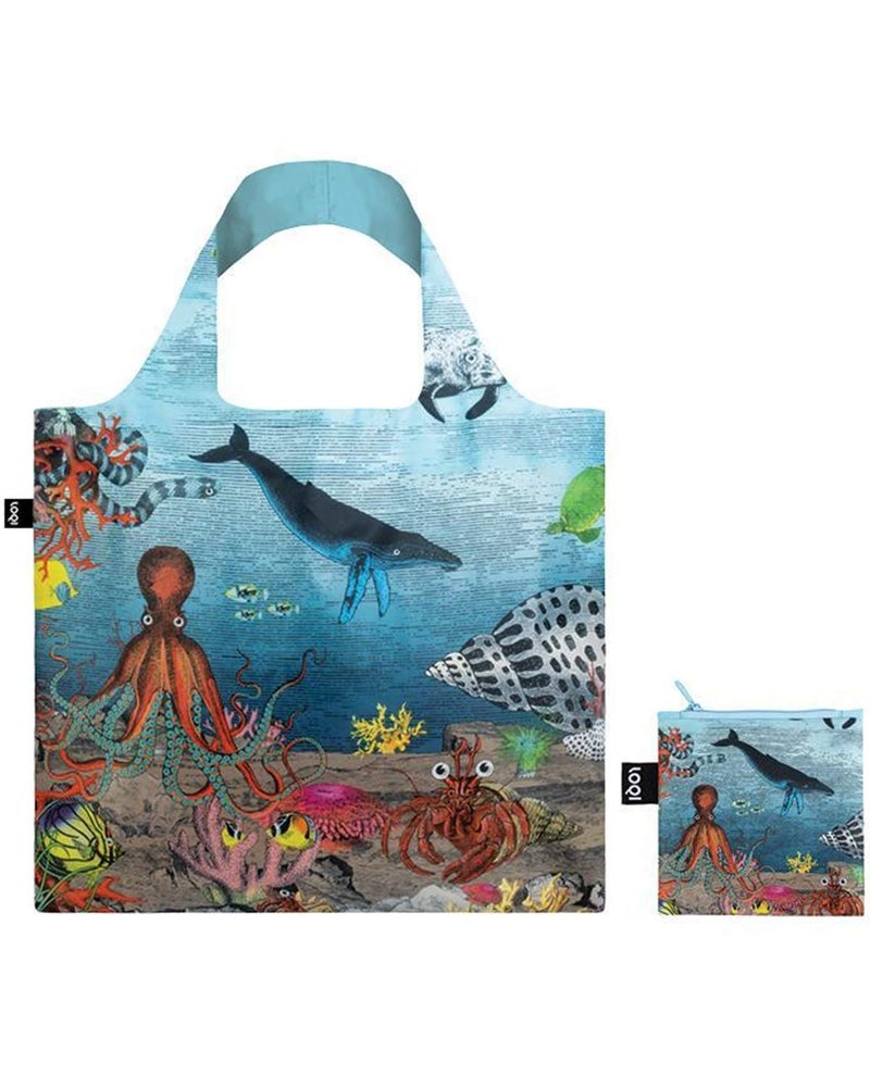 LOQI Artist Kristjana S Williams Interiors Great Barrier Reef Reusable Shopping Bag - Image 2
