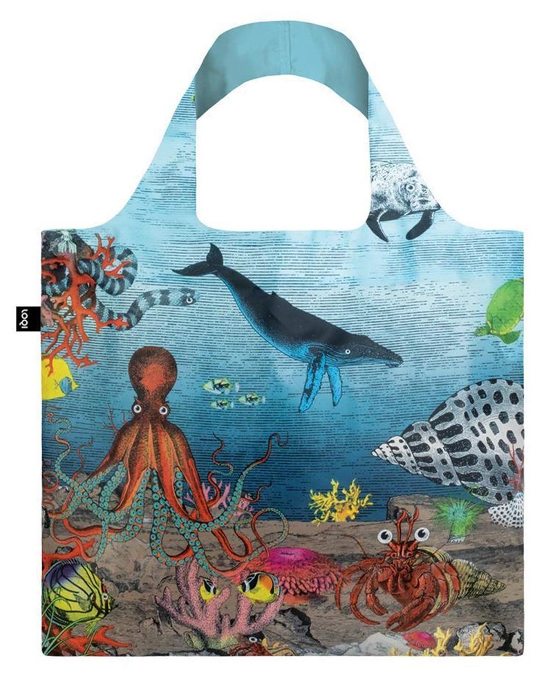 LOQI Artist Kristjana S Williams Interiors Great Barrier Reef Reusable Shopping Bag - Image 4