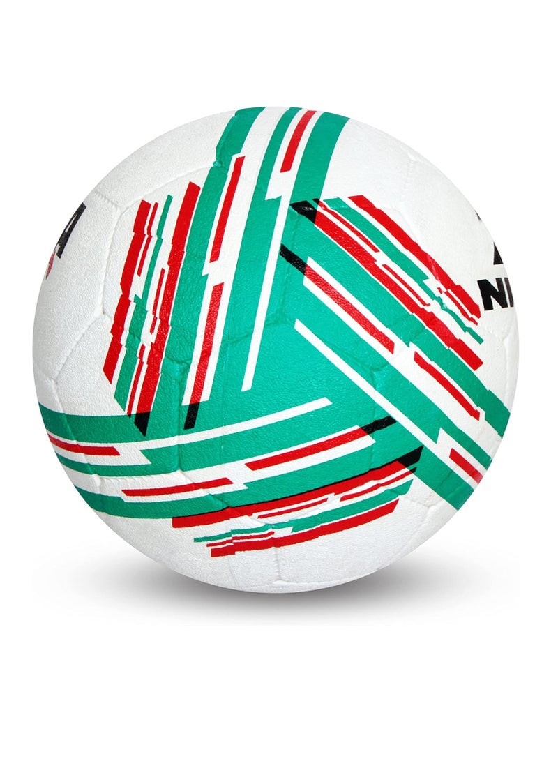Country Colour England Football (White/Red, Size 5) | Machine Stitched | Rubberized Moulded | 12 Panel | Waterproof | Soccer Ball
