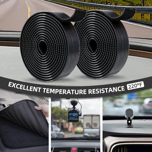 Bulina 3M Dual Lock SJ3550 1"×6ft Black 1 Pack Reclosable Fastener Mounting Tape Interlocking Mushroom Shaped Strong Adhesive Hook Lock Sticky Tape for Indoor and Outdoor - Image 4