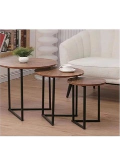 3-piece nesting table set designed with wood tops and black steel legs - pzsku/Z4D8B6FB97368A714C265Z/45/_/1715924545/21262997-b246-4396-b949-956fa32b7aea