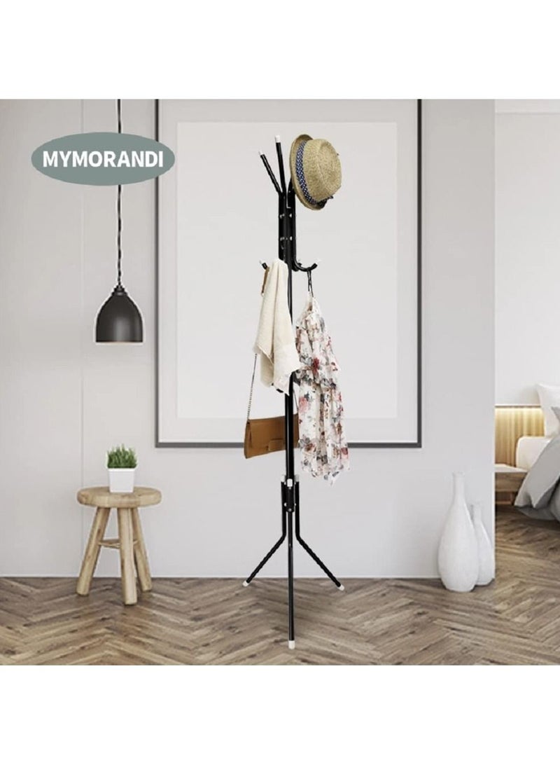 DubaiGallery Coat Stands Coat Racks Metal Coat Rack Coat Stand Metal Hat Coat Stand Heavy Bedroom Hallway Free Standing Clothes Hat Rack Hangers Free-Standing Hanger Rack - Image 3