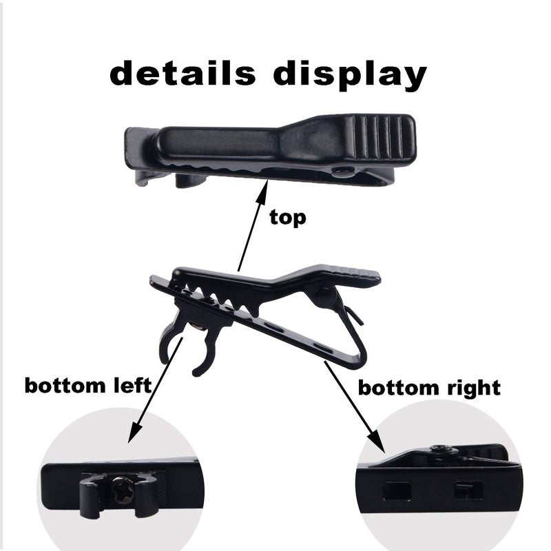 AUGSUN 12Pcs Lavalier Microphone Clip Metal Tie Clips with 12Pcs Foam Windscreen Cover, Lapel Microphone Replacement Kit - Image 3