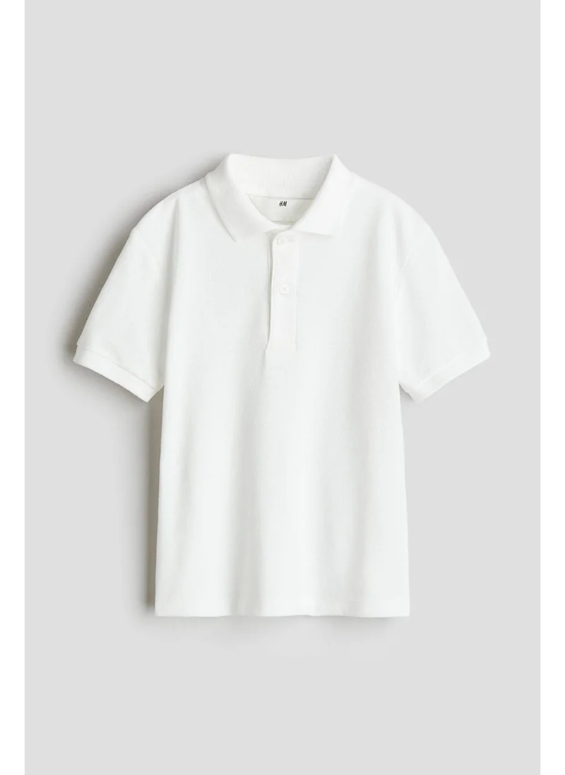 H&M Cotton piqué polo shirt