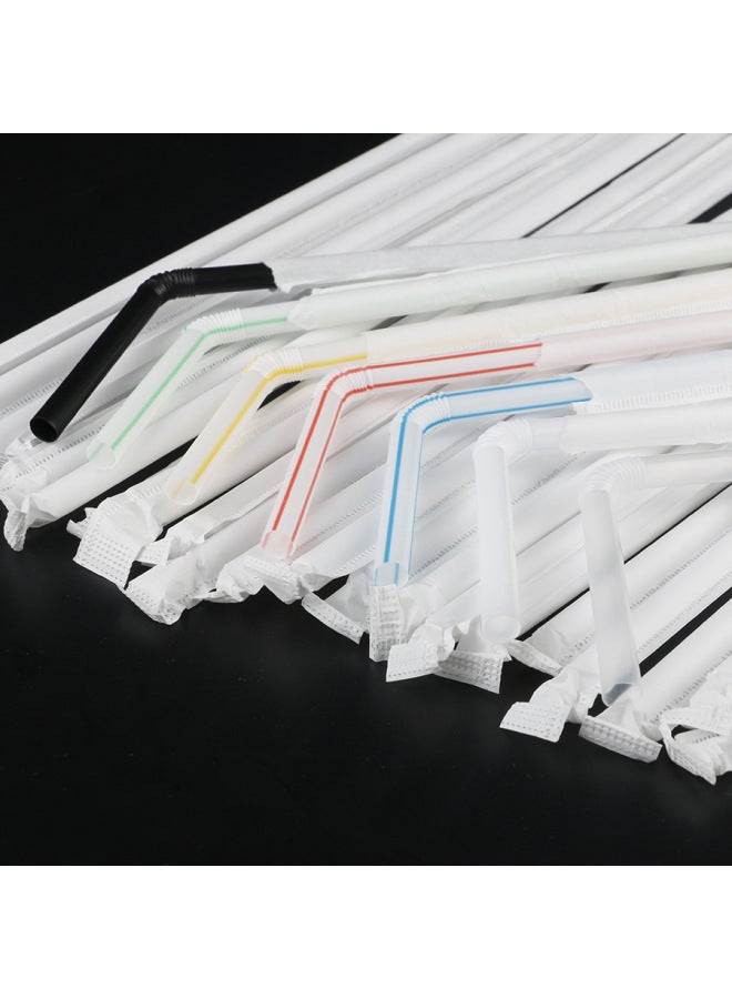 Double Child Straw Independent Packaging Straw Maternal Confinement Straw Disposable Plastic Beverage Straw Wholesale-Color:Two Transparent Children-Specifications:Thick: 6mm Long: 210mm Foot 50 Pcs/bag