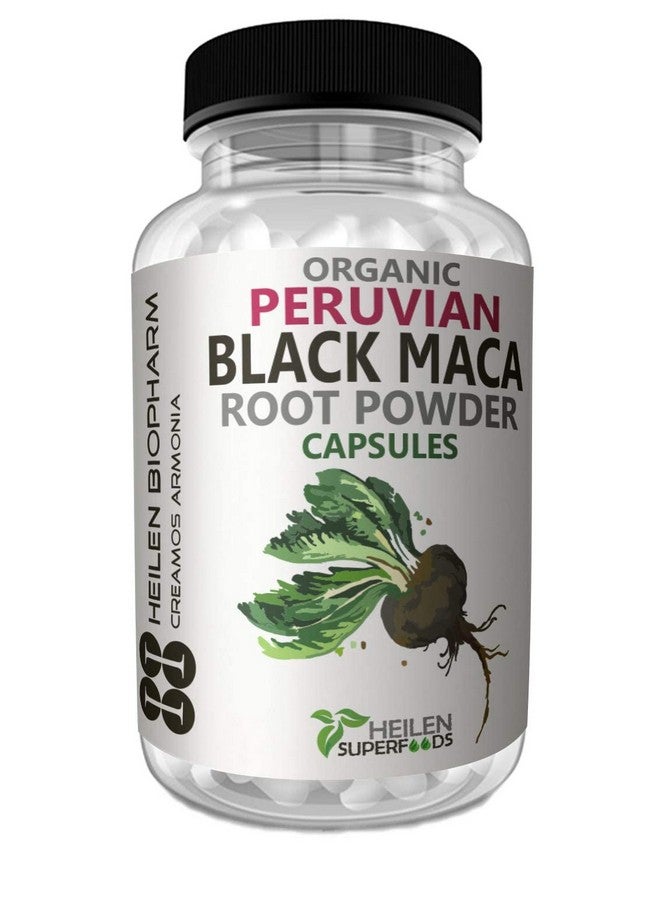 Heilen Biopharm Heilen Biopharm Peruvian Black Maca Root Powder Capsules For Overall Energy Improvement - 500 mg x 180 Per Bottle  - Image 1