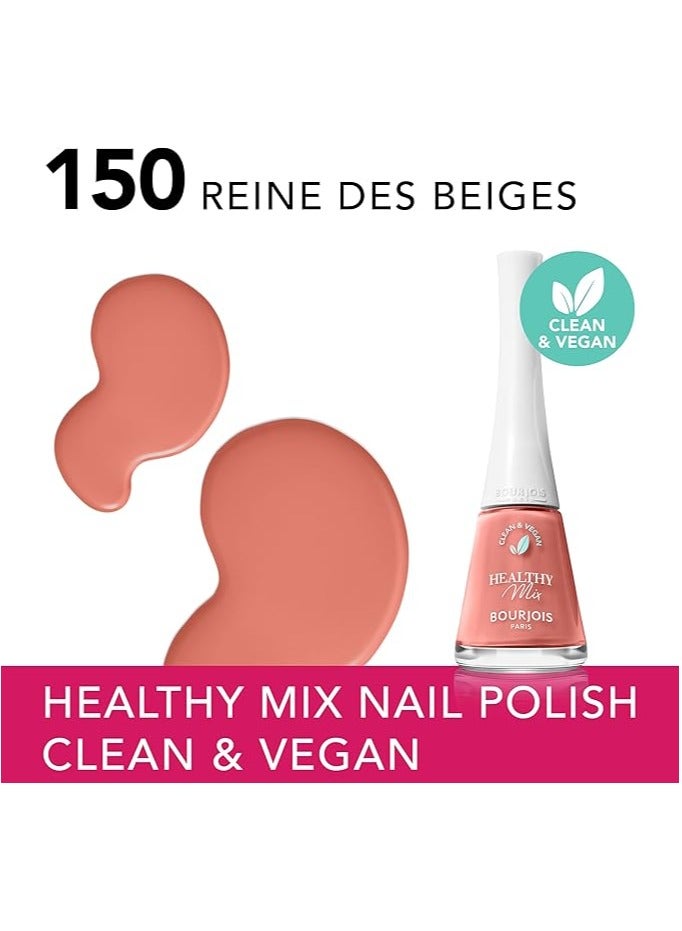 BOURJOIS PARIS Bourjois Healthy Mix Vegan Nail Polish –  150 – Reine Des Beiges - Image 1