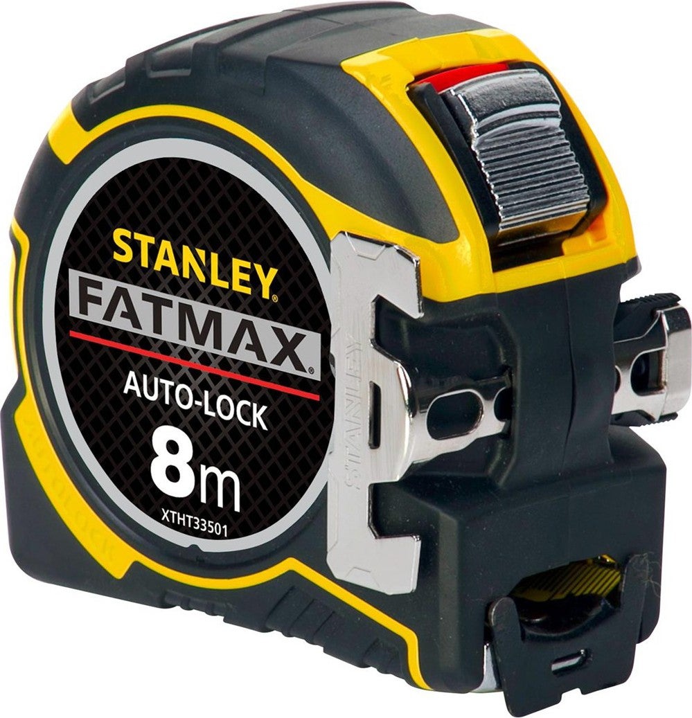 STANLEY FATMAX Bandmaat 8 Meter - 32mm Breed - Met Vingerrem & Beast Haak