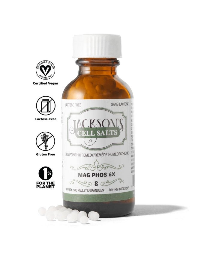 Jackson's Jackson’s Cell Salt #8 Mag phos 6X (500 Pellet Bottle) - Certified Vegan, Lactose-Free Magnesia phosphorica 6X - Image 4