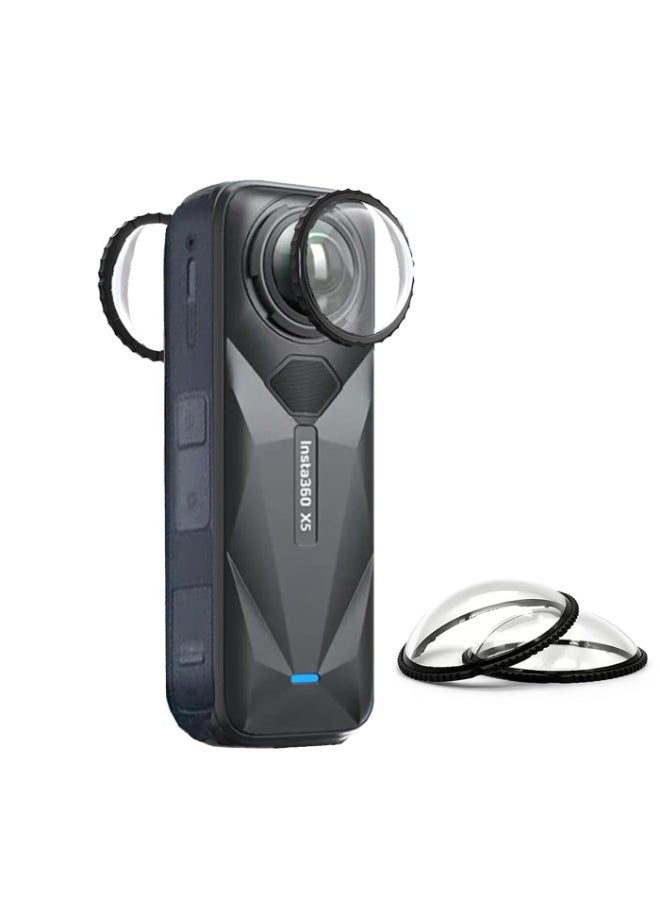 Bukela Insta 360 X5 Premium Glass Lens Guard Set Protector for Insta360 X5 X 5 9H Hard Tempered Glass Anti-Scratch [Bubble Free] - Image 1