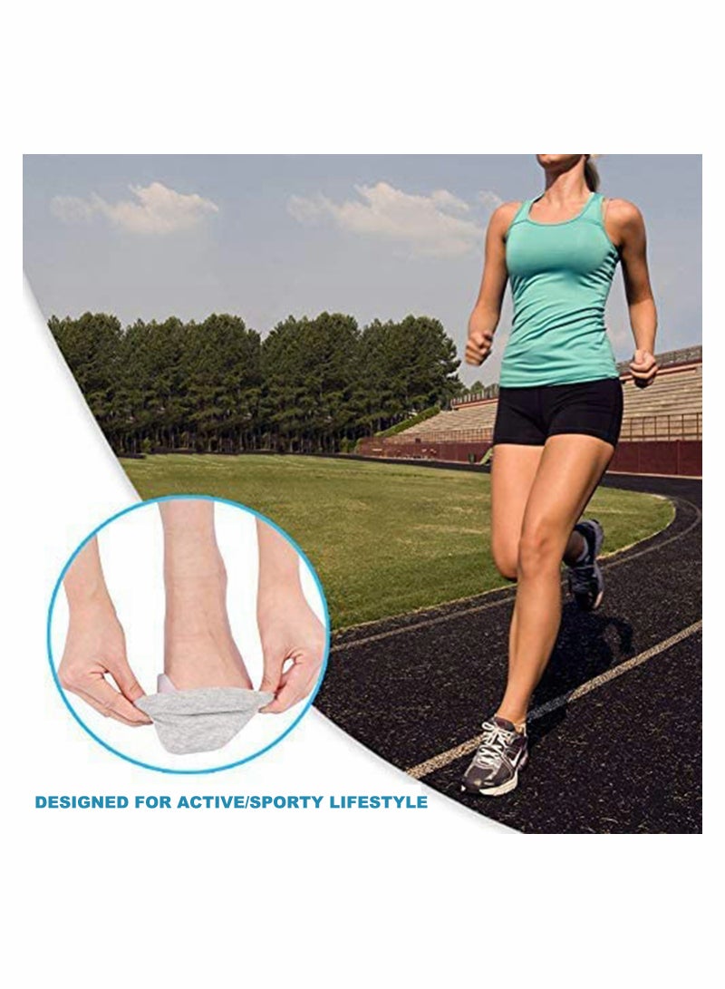 Excefore 3-Toe Holes Separator Silicone Bunion Protector Harmmer Toe Spacer for Forefoot Cushion, Foot Rubbing Pads, Hallux Valgus Pain Relief for Women and Men Wear in Shoes, 2 Pairs - Image 3