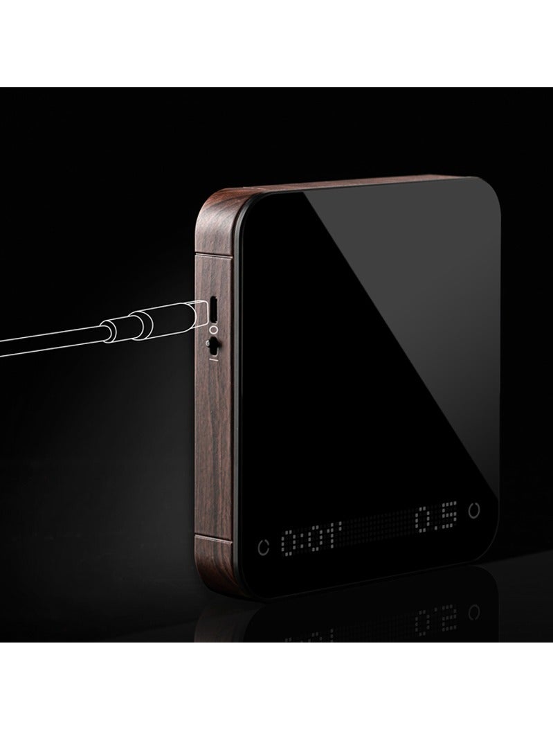 zeroHero Portable Coffee Scale, zeroHero Digital Touch Espresso Scale with Timer, 2kg/0.2 High Precision,Rechargable 1800mAh Battery/Tempered Glass Mirror Kitchen/Baking/Cooking/Travel/Coffee Brewing - Image 5