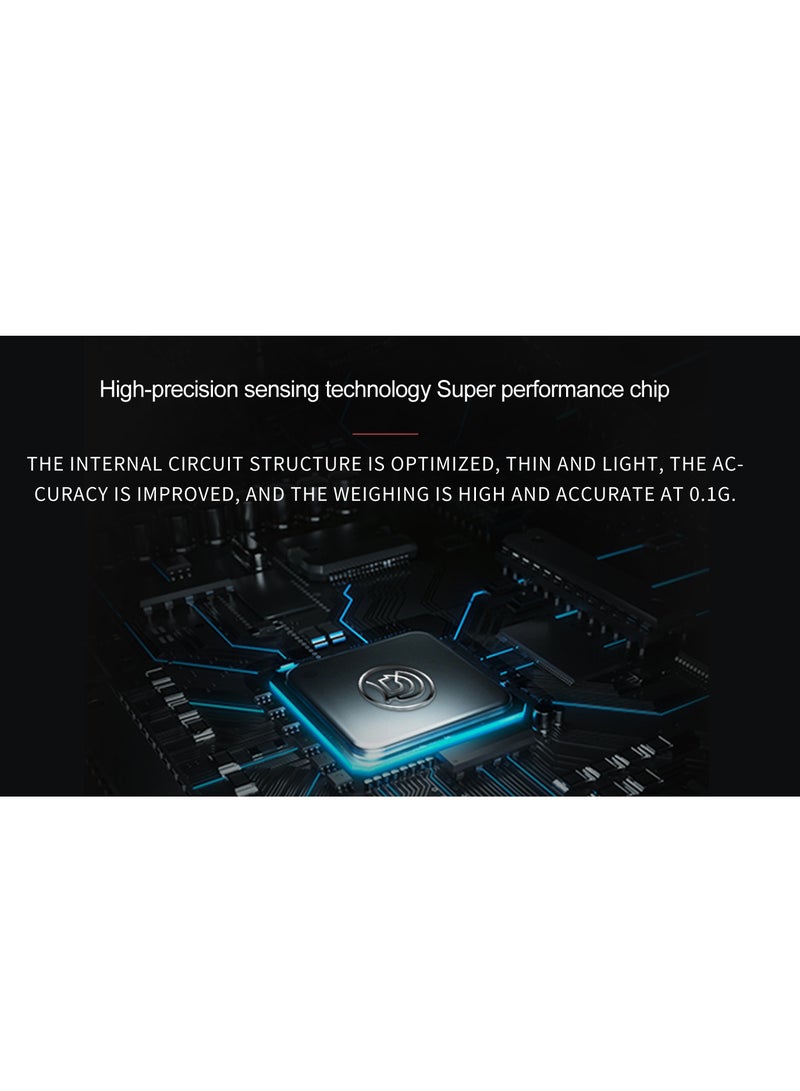 zeroHero Portable Coffee Scale, zeroHero Digital Touch Espresso Scale with Timer, 2kg/0.2 High Precision,Rechargable 1800mAh Battery/Tempered Glass Mirror Kitchen/Baking/Cooking/Travel/Coffee Brewing - Image 4