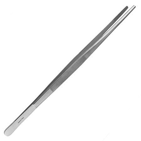 NJ Long Feeding Tongs Aquarium Tweezers, Stainless Steel Straight Aquascaping Tweezer for Fish Tank Aquatic Plants, Extra Long Tweezer :13 Long - Image 2