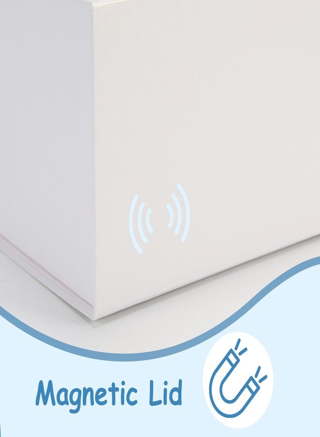SPEPLA 12x9x4 White Gift Boxes with Lids, Magnetic Closure Gift Box for Wedding Christmas Birthday Bridesmaid Proposal, Luxury for Gifts Packaging, 4 Pack - Image 4