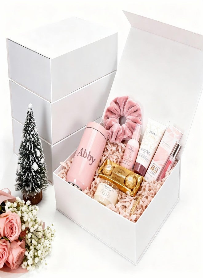 SPEPLA 12x9x4 White Gift Boxes with Lids, Magnetic Closure Gift Box for Wedding Christmas Birthday Bridesmaid Proposal, Luxury for Gifts Packaging, 4 Pack - Image 2
