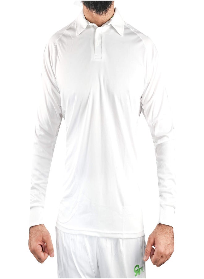 CA - CA White Test Kit Shirt & Trouser - Size Medium - Cricket Whites Clothing Uniform - Image 1