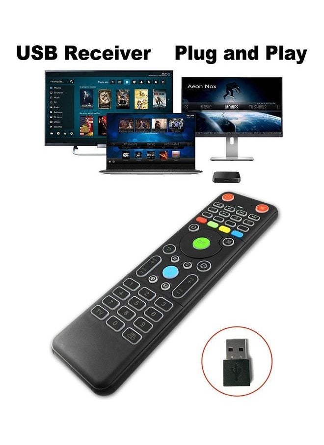 NIBEMINENT - 2.4GHz Mini Keyboard Air Mouse Black - Image 1