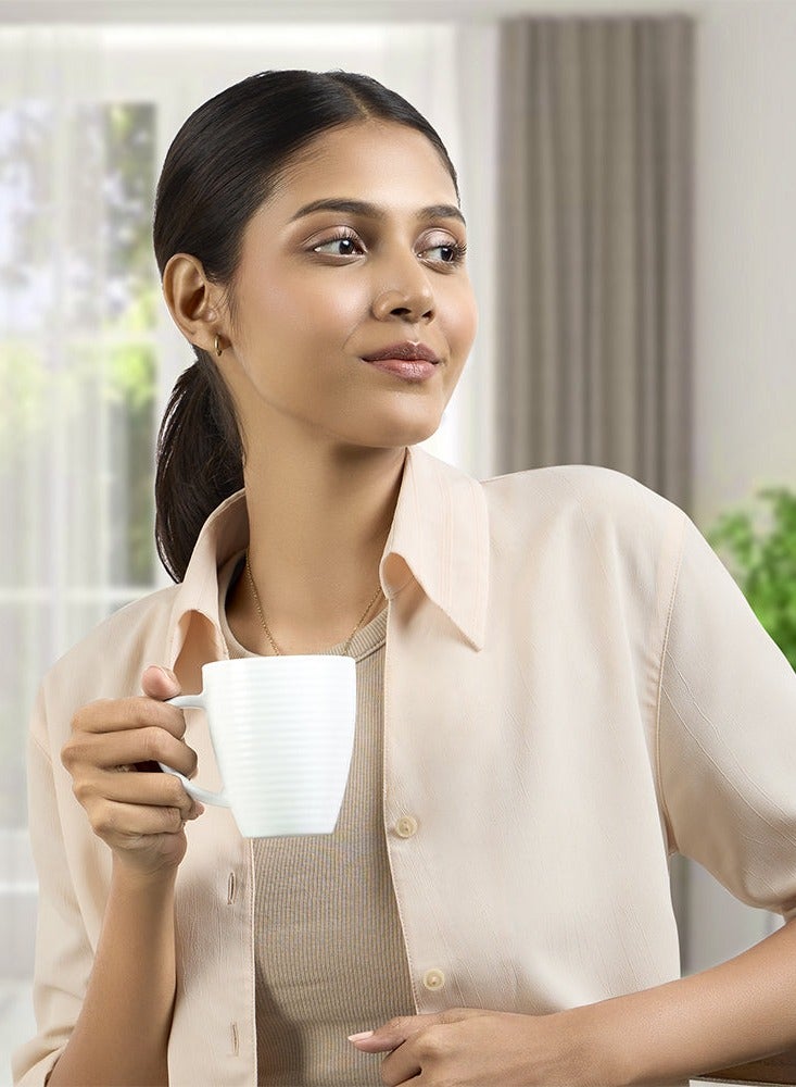 British Chef Orbit 6 Piece Plain White  Tea & Coffee Mug Set 240ML |  Microwave & Dishwasher Safe | Freeze Resistant - Image 5