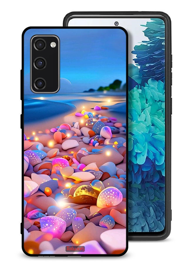 Tolwak Samsung Galaxy S20 FE Protective Case Cover Stones Art - Image 1