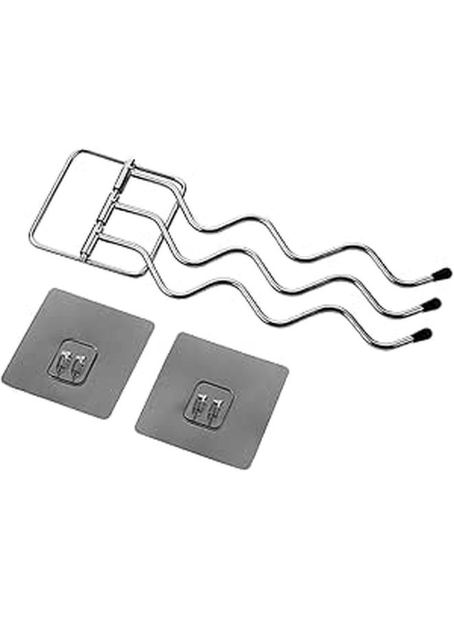 Rotatable Iron Towel Holder Multi Bar Rack for Bathroom Easy to Install and Clean - Image 1