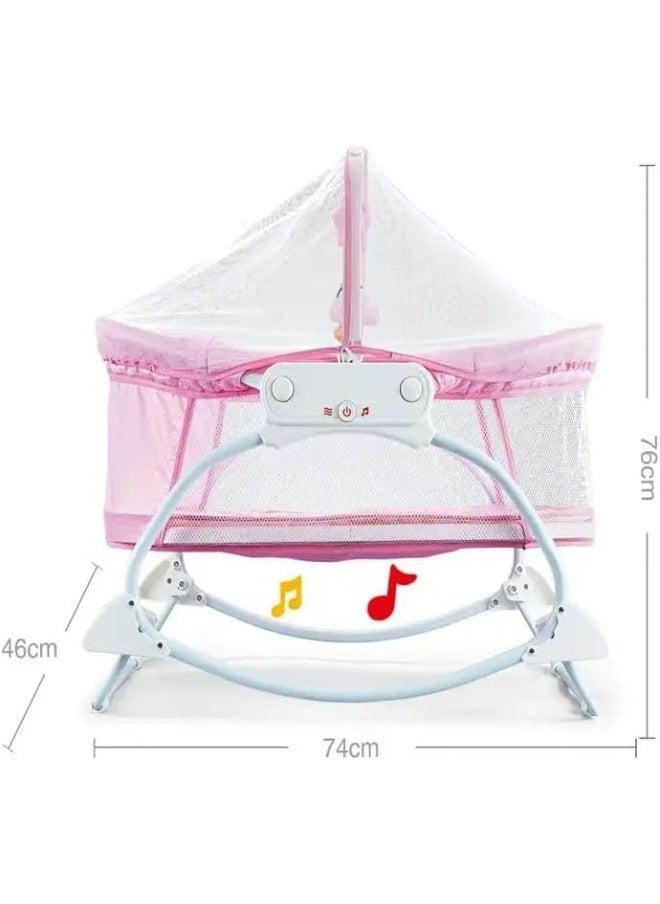 Generic - Deluxe Musical Multi Function Baby Bed with Vibrating Net Electric Musical Bed - Image 1